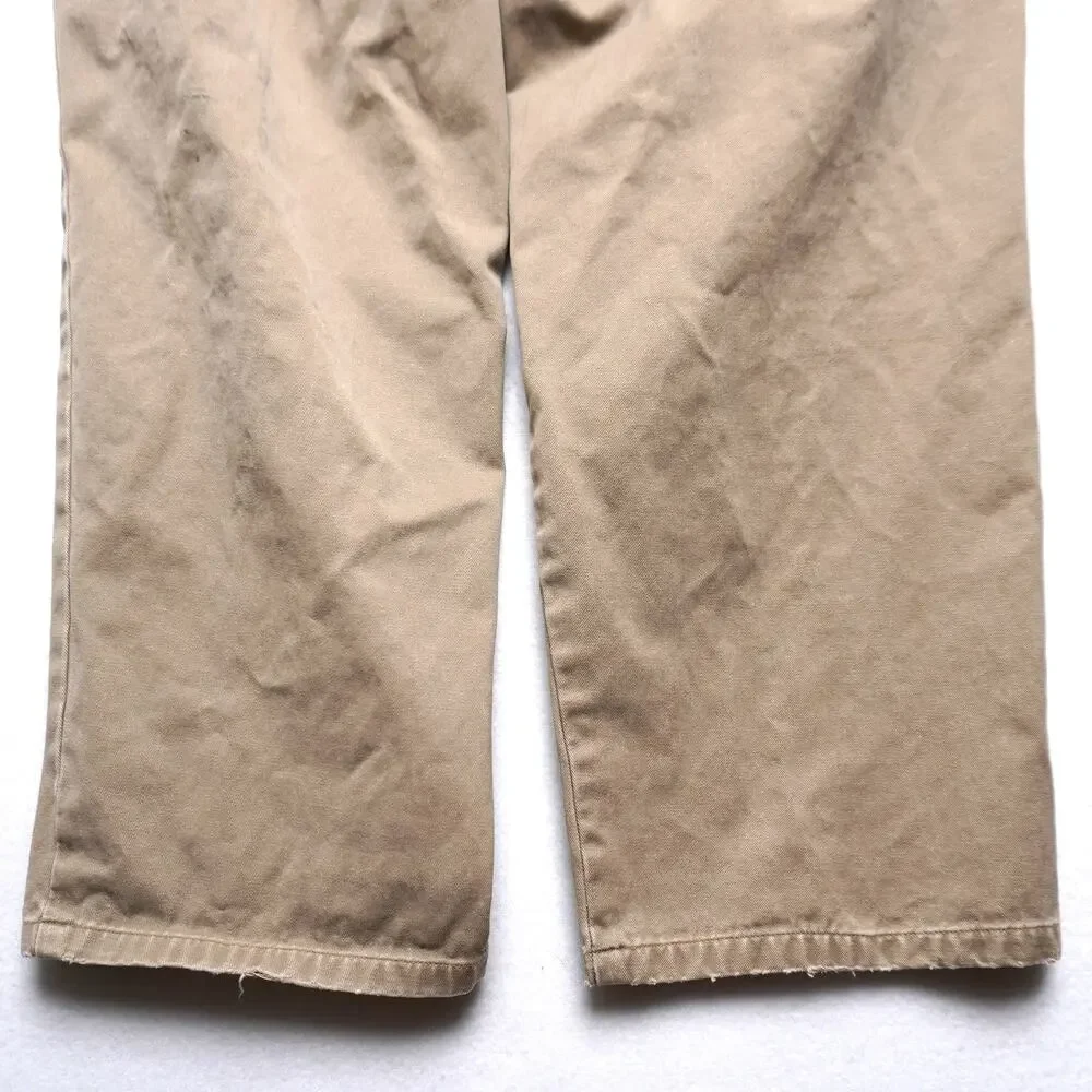 Vintage Banana Republic Khakis Flat Front Relaxed‎ Fit Tapered Size 34